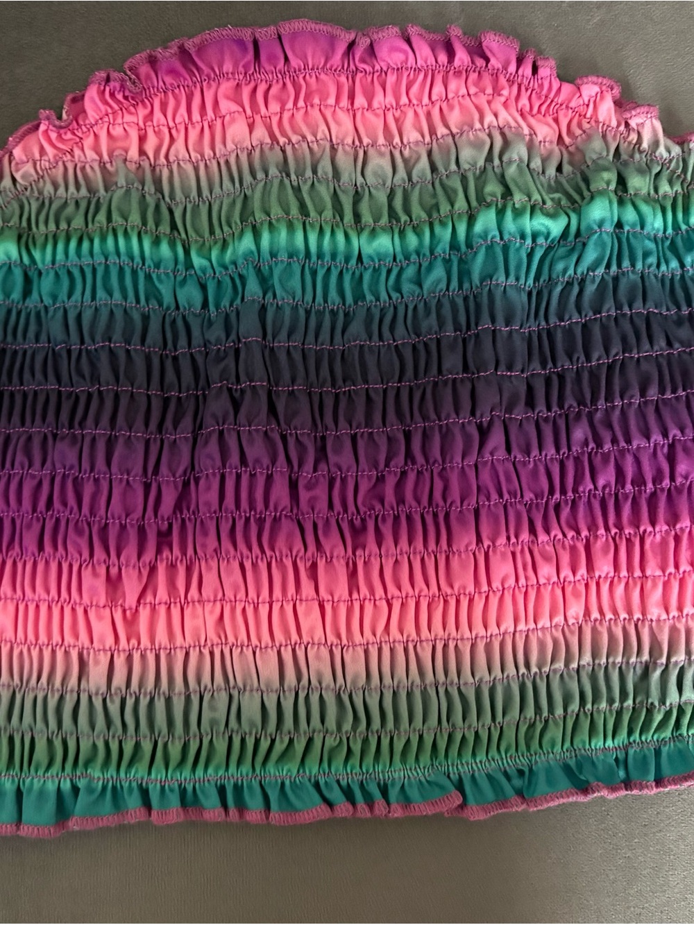 Rainbow 🌈 Ombre Tube Top - Pink, Purple, Teal Gradient